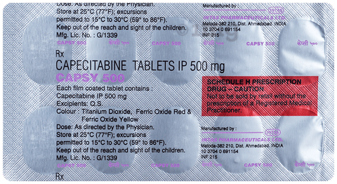 Capsy 500mg Tablet image