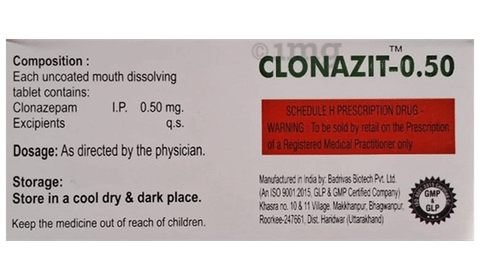 Clonazit 0.50 Tablet MD image