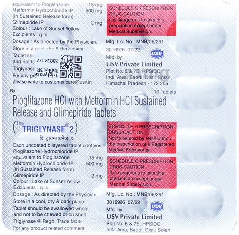 Triglynase 2 Tablet SR image