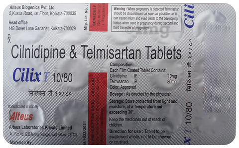 Cilix T 10mg/80mg Tablet
