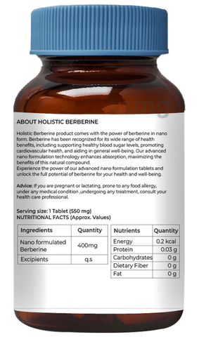 Zeroharm Sciences Holistic Berberine Tablet image