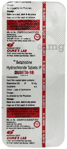 Dubeta 16 Tablet image