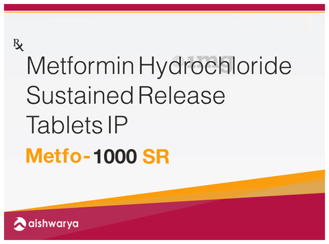 Metfo 1000 SR Tablet image