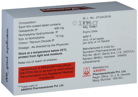 Gabaneuron NT 400 Tablet