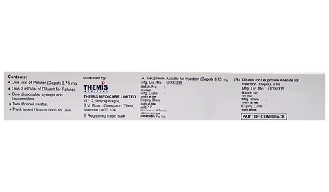 Palutor 3.75mg Injection image