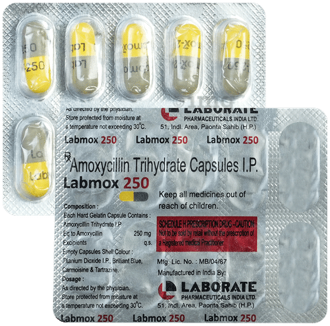 Labmox 250mg Capsule image
