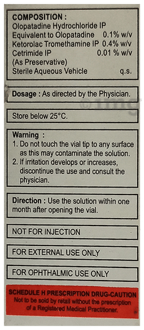 Olopat KT Eye Drop BAK Free