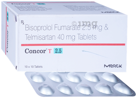 Concor T 2.5mg/40mg Tablet image Concor T 2.5mg/40mg Tablet image