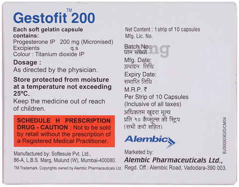 Gestofit 200 Capsule image