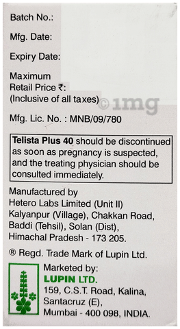 Telista Plus 40 Tablet image