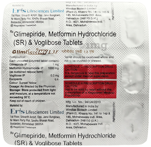 GlimiSAVe MV 1.3F Tablet SR image GlimiSAVe MV 1.3F Tablet SR image