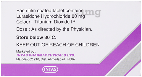 Lurasid 80mg Tablet image Lurasid 80mg Tablet image