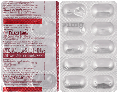 Itralent 100mg Capsule