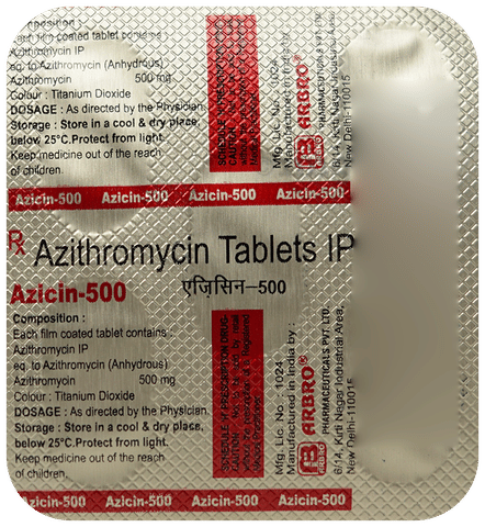 Azicin 500 Tablet image