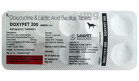Doxypet 200 Doxycycline Pet Tablet image Doxypet 200 Doxycycline Pet Tablet image