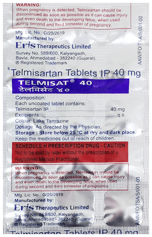 Telmisat 40 Tablet image