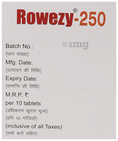 Rowezy 250mg Tablet image Rowezy 250mg Tablet image