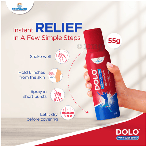 Dolo Pain Relief Spray image Dolo Pain Relief Spray image