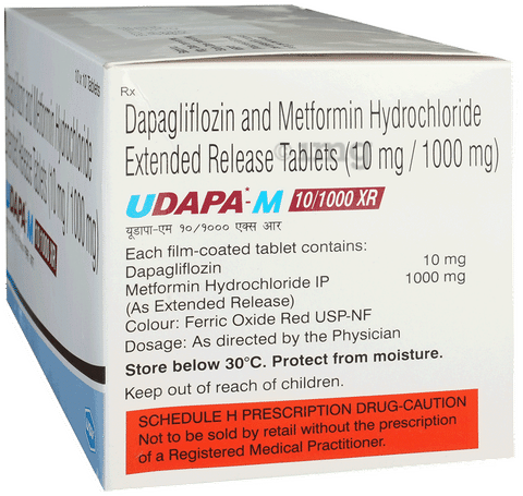 Udapa M 10/1000 XR  Tablet