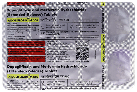 Aidgliflozin M 500 Tablet ER