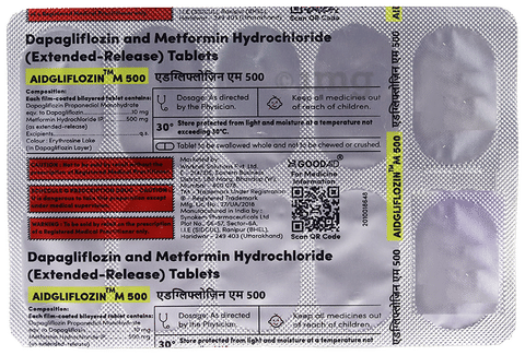 Aidgliflozin M 500 Tablet ER image