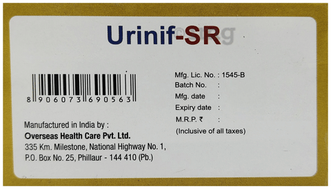 Urinif-SR Tablet image
