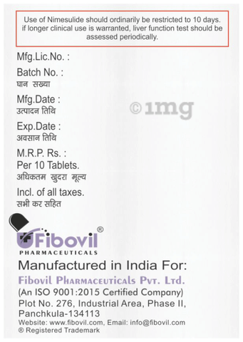 Nimovil P Tablet image
