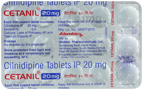 Tab cetanil outlet 20 mg