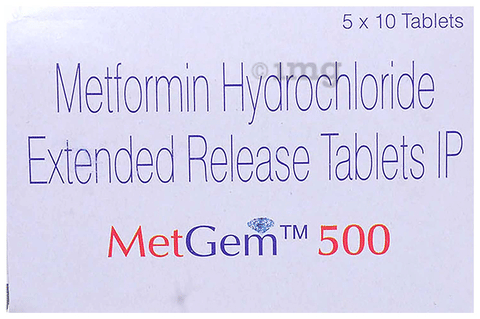 Metgem 500 Tablet ER image Metgem 500 Tablet ER image