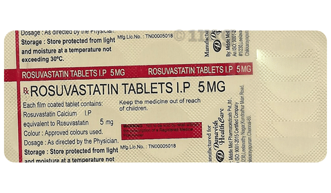 Danavish Rosuvastatin 5mg Tablet
