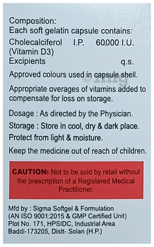 Calsim-D3 Softgel Capsule image