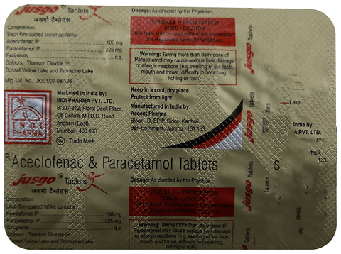 Jusgo 100mg/325mg Tablet image