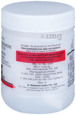 CPM 4mg Tablet image