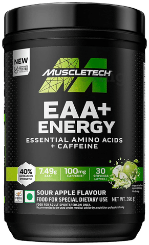 Muscletech EAA+ Energy Powder Sour Apple 1