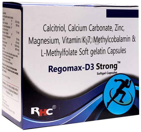 Regomax-D3 Strong Softgel Capsule image Regomax-D3 Strong Softgel Capsule image
