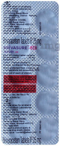Brivasure 25mg Tablet image