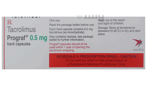 Prograf 0.5mg Hard Capsule image