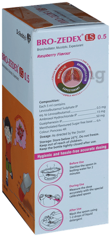 Bro-Zedex LS 0.5 Expectorant Raspberry image Bro-Zedex LS 0.5 Expectorant Raspberry image