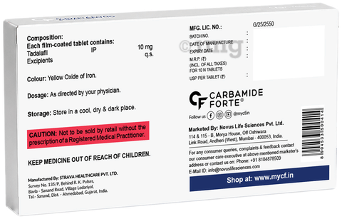 Vinadal 10mg Tablet image