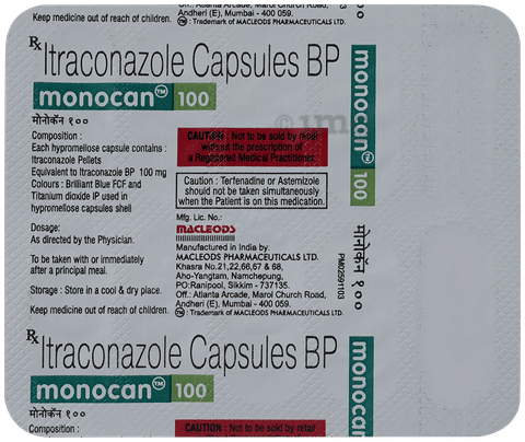 Monocan 100mg Capsule image