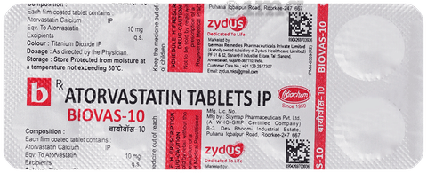 Biovas 10 Tablet image Biovas 10 Tablet image
