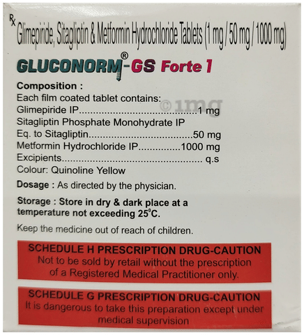 Gluconorm-GS Forte 1 Tablet image