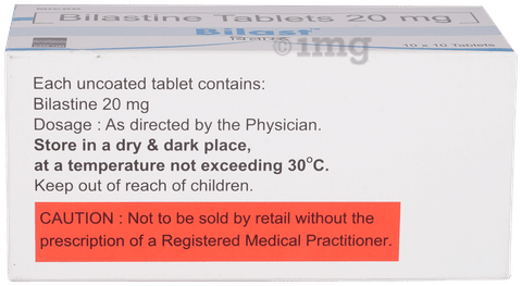 Bilast 20mg Tablet image