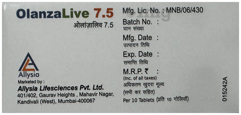 OlanzaLive 7.5 Tablet MD image OlanzaLive 7.5 Tablet MD image