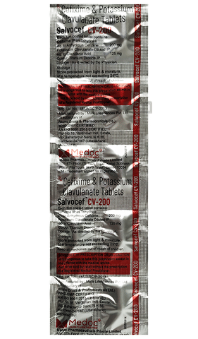 Salvocef CV 200 Tablet image