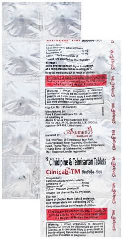 Cilnicab-TM Tablet image