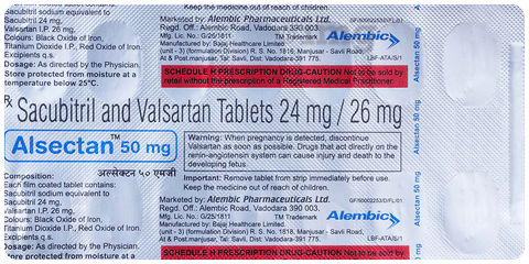 Alsectan 24mg/26mg Tablet image Alsectan 24mg/26mg Tablet image