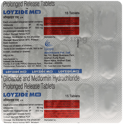 Loyzide M 80 Tablet PR