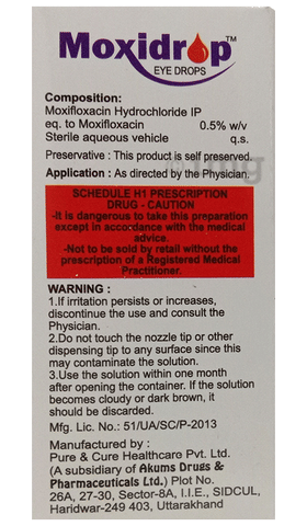 Moxidrop Eye Drop image