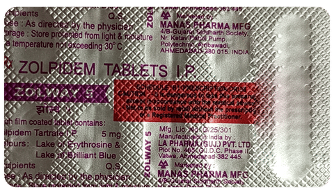 Zolway 5mg Tablet image Zolway 5mg Tablet image